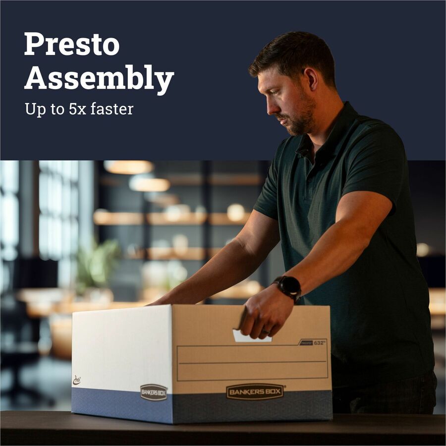 Bankers Box Presto Lift-off Lid Heavy-duty Legal Box