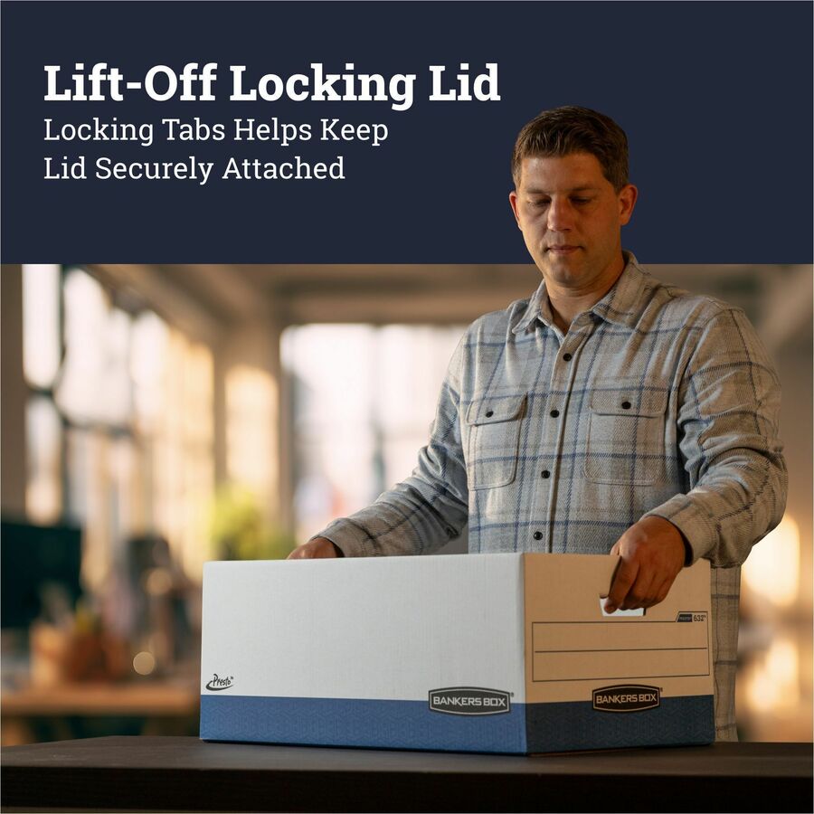 Bankers Box Presto Lift-off Lid Heavy-duty Legal Box
