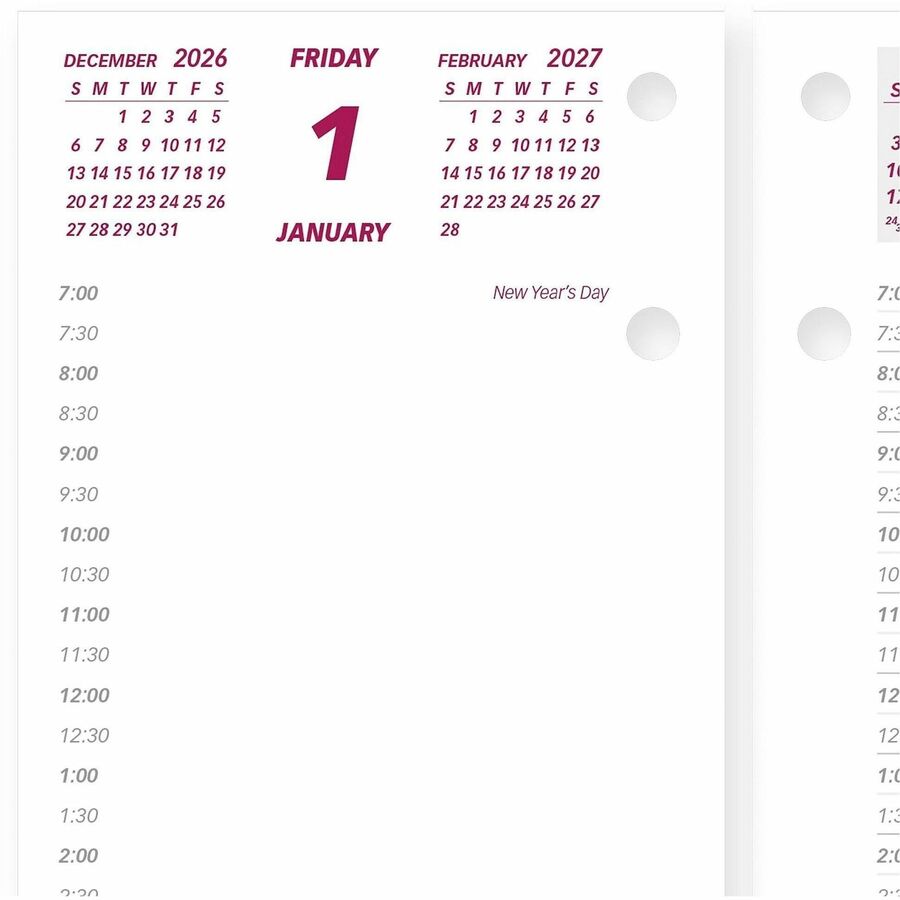 Brownline Daily Calendar Refill for C2S Stand, English