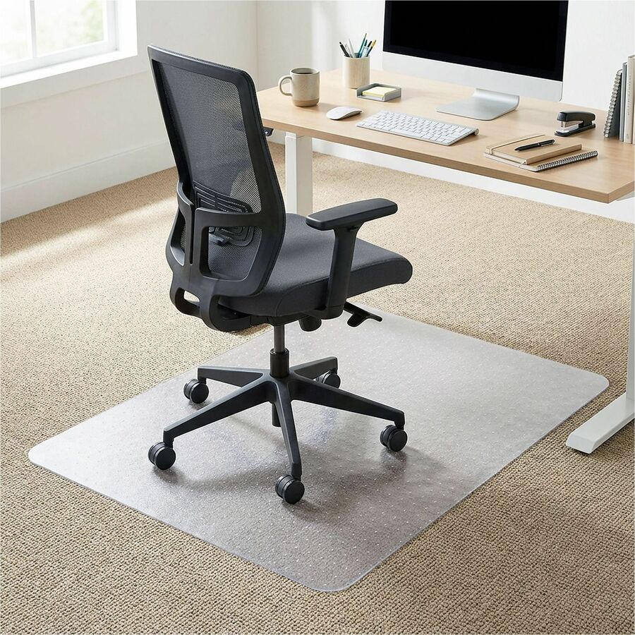 Lorell Rectangular Chair Mat for Medium-Pile Carpet - 48" x 60"