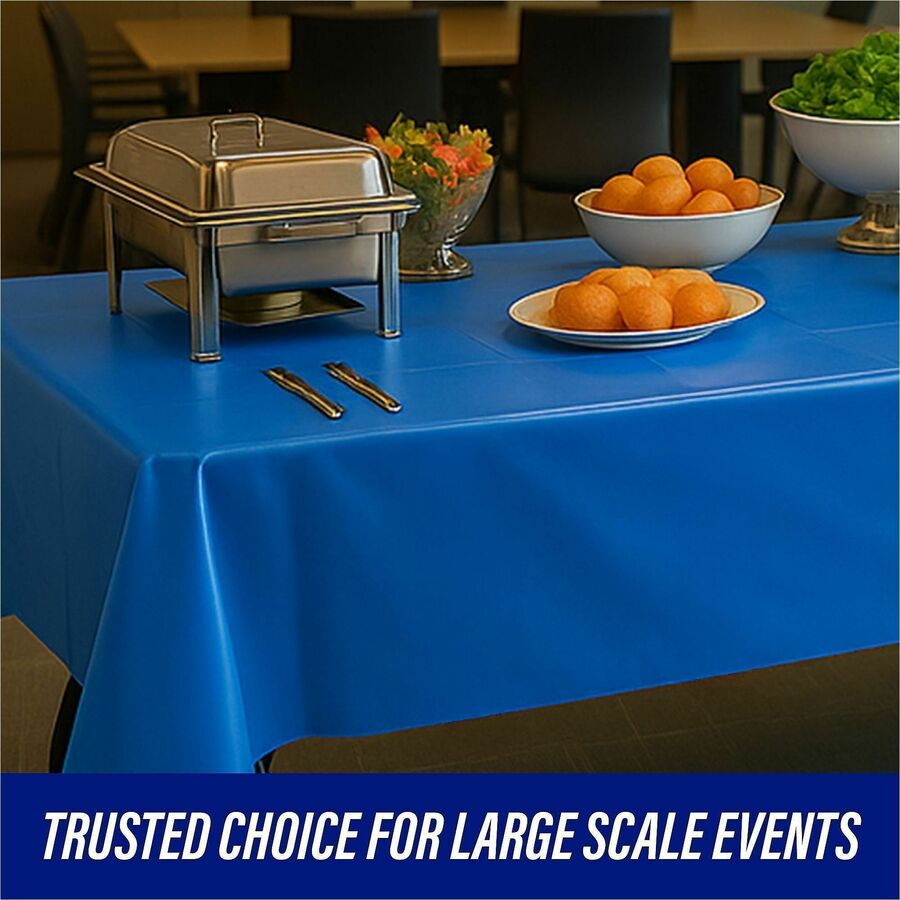 Genuine Joe Plastic Rectangular Table Covers