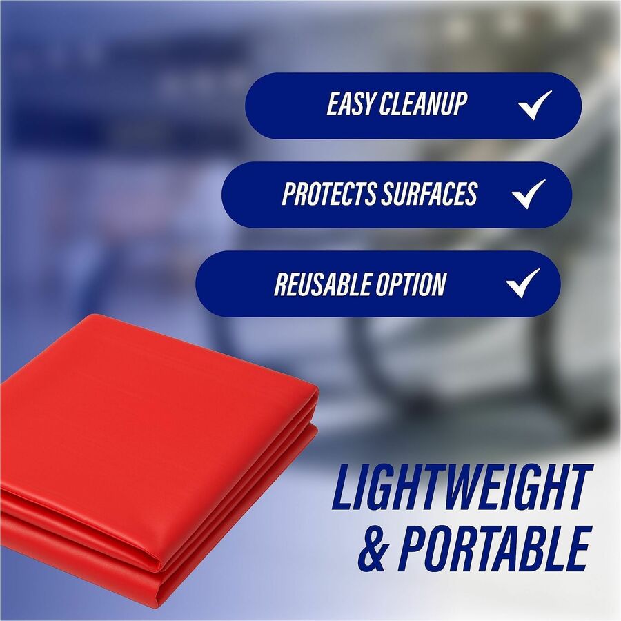 Genuine Joe Plastic Rectangular Table Covers