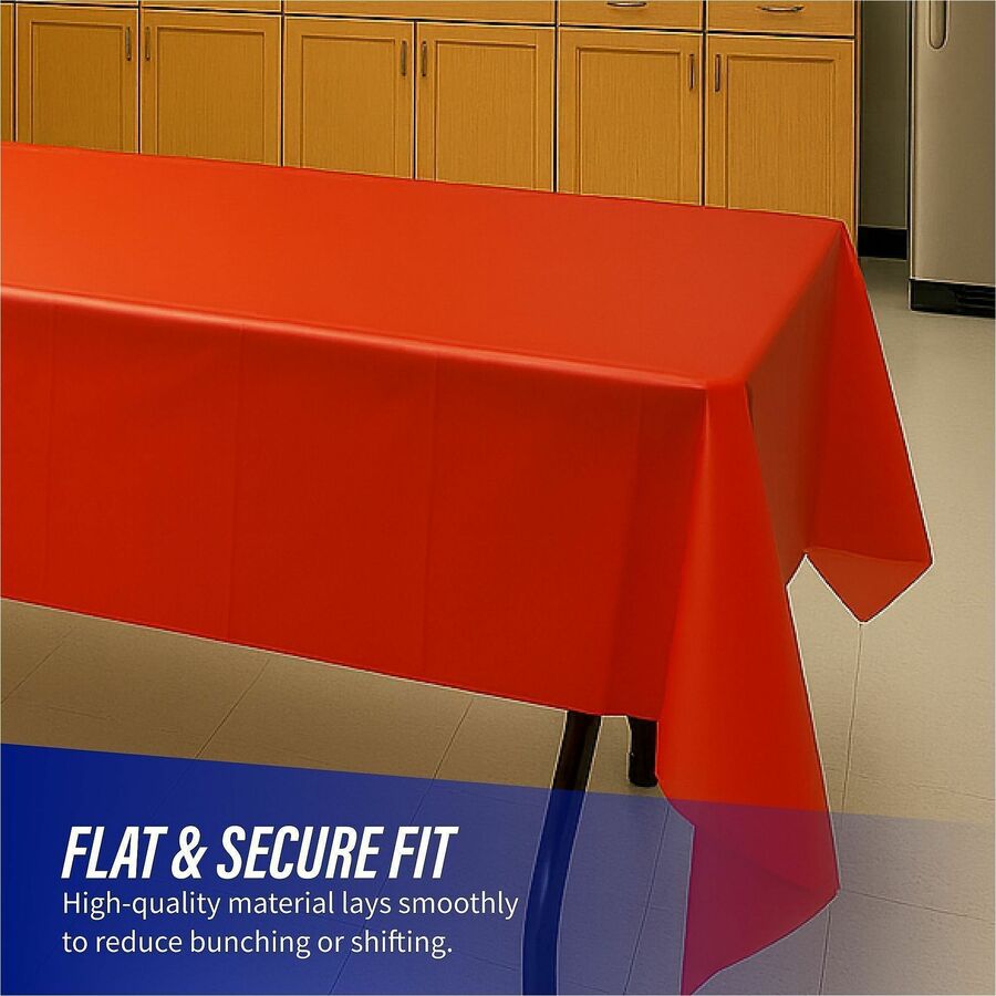 Genuine Joe Plastic Rectangular Table Covers