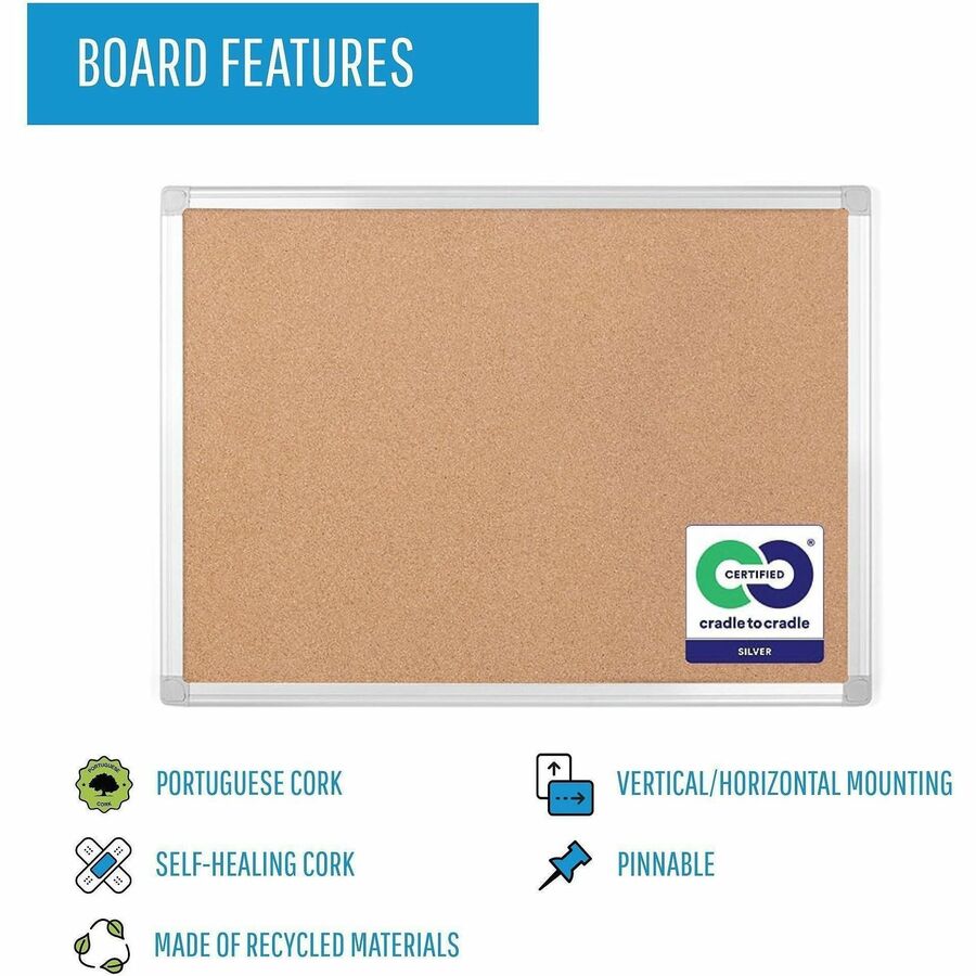 MasterVision Earth Series Recycled Cork Boards