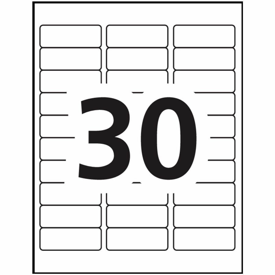 Avery Earth-Friendly White Rectangle Labels