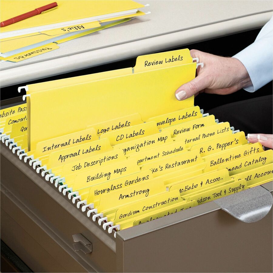Smead FasTab 1/3 Tab Cut Letter Recycled Hanging Folder