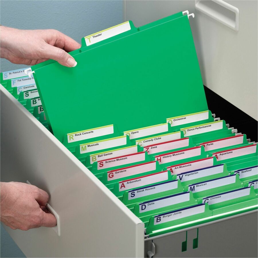 Smead FasTab 1/3 Tab Cut Letter Recycled Hanging Folder