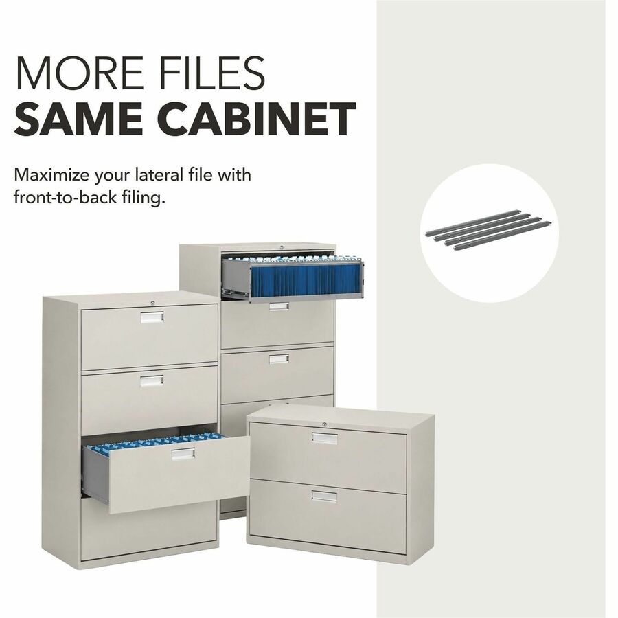 HON Single Front-to-Back Hanging File Rails