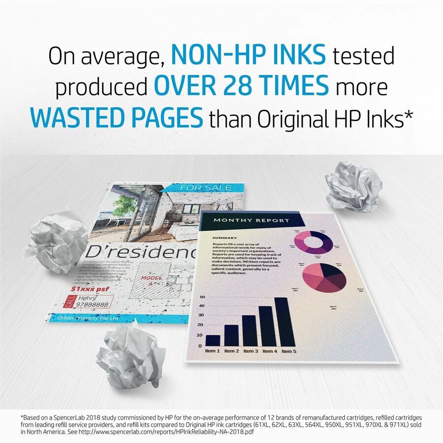 HP 60XL (CC641WN) Original Inkjet Ink Cartridge - Black - 1 Each
