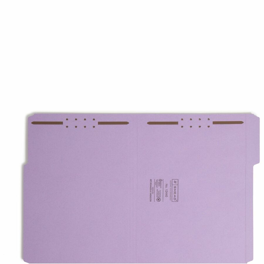 Smead 1/3 Tab Cut Letter Recycled Fastener Folder