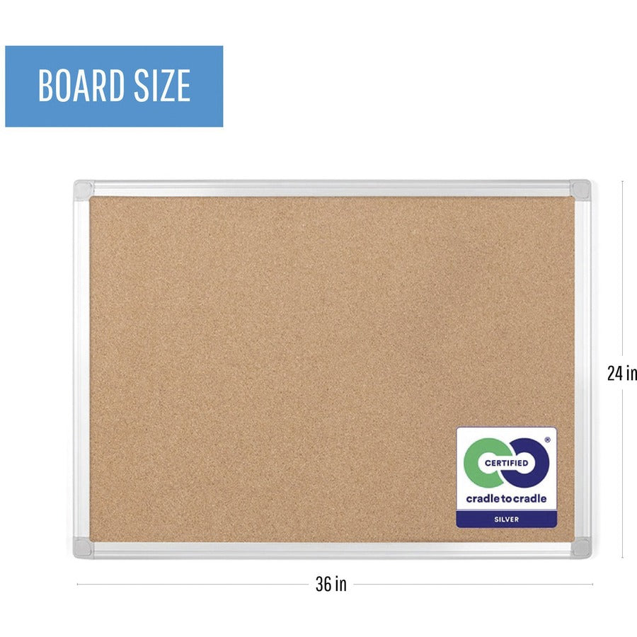 MasterVision Earth Series Cork Board