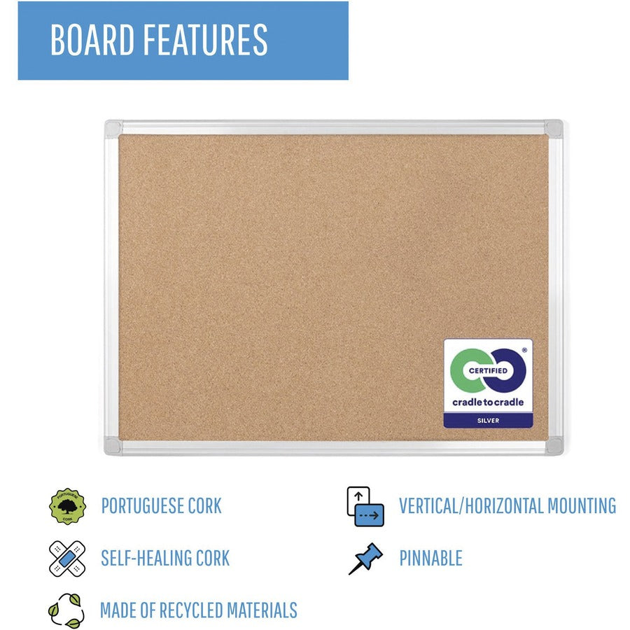 MasterVision Earth Series Cork Board