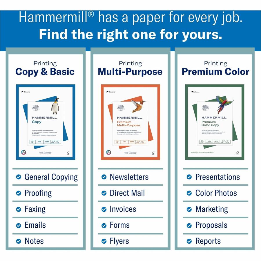 Hammermill Colors Recycled Copy Paper - Canary