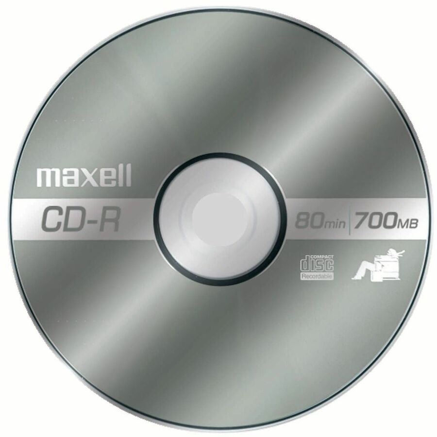 Maxell CD-R700 CD Recordable Media - CD-R - 48x - 700 MB - 100 / Pack