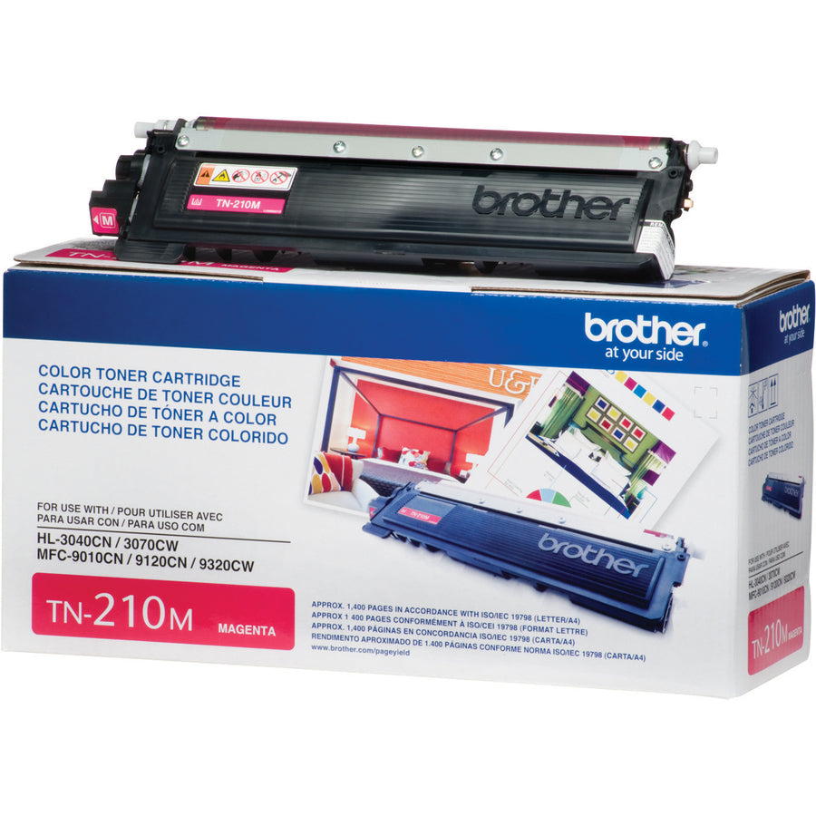 Brother TN210M Original Laser Toner Cartridge - Magenta - 1 Each