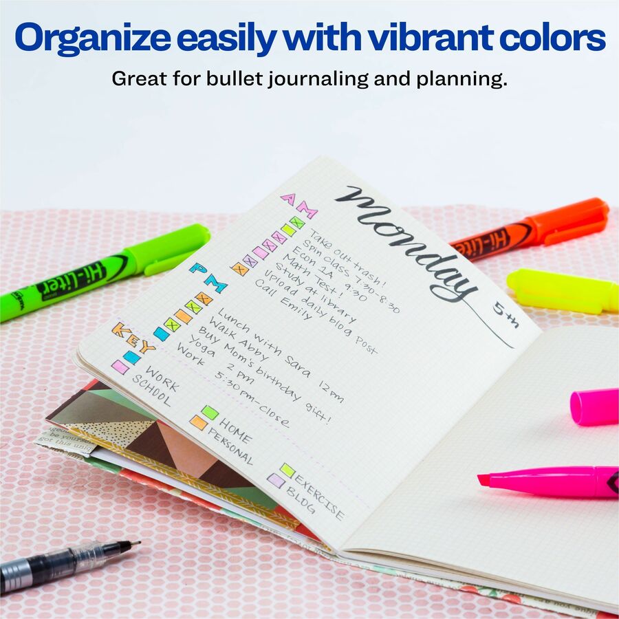 Avery® Hi-Liter(R), Pen-Style, Assorted Colors, 4 Count (23545)