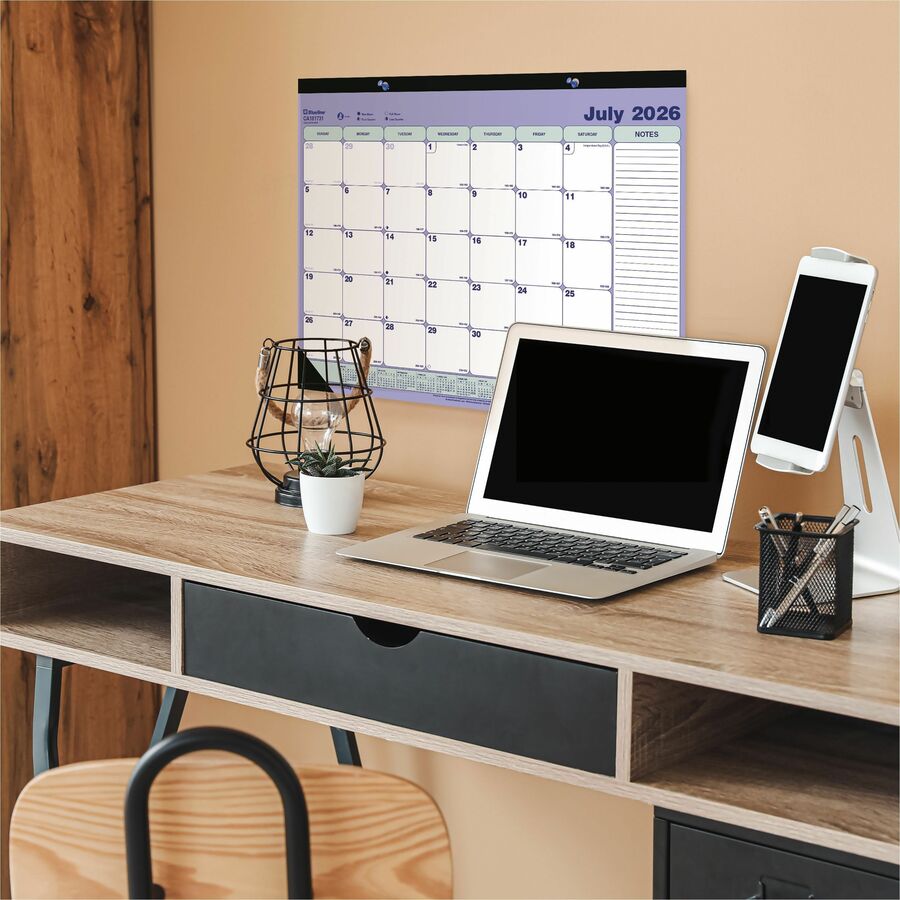 Blueline 13-Month Monthly Academic Desk Pad/Calendar