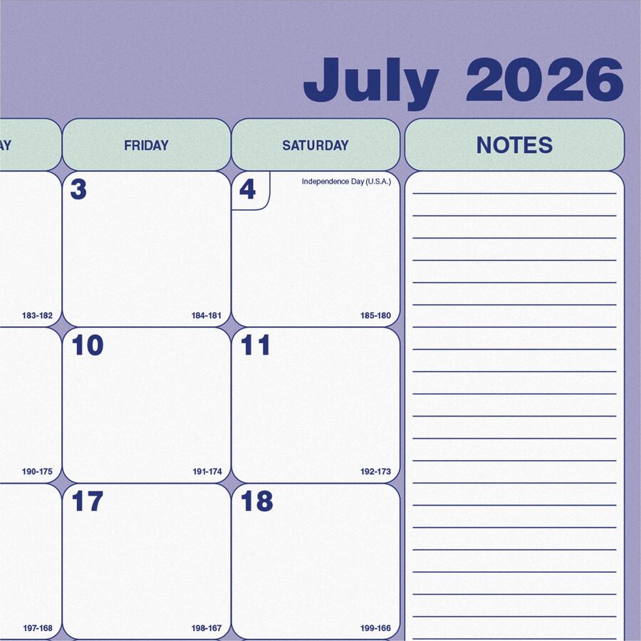 Blueline 13-Month Monthly Academic Desk Pad/Calendar