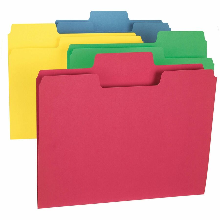 Smead SuperTab 1/3 Tab Cut Letter Recycled Top Tab File Folder