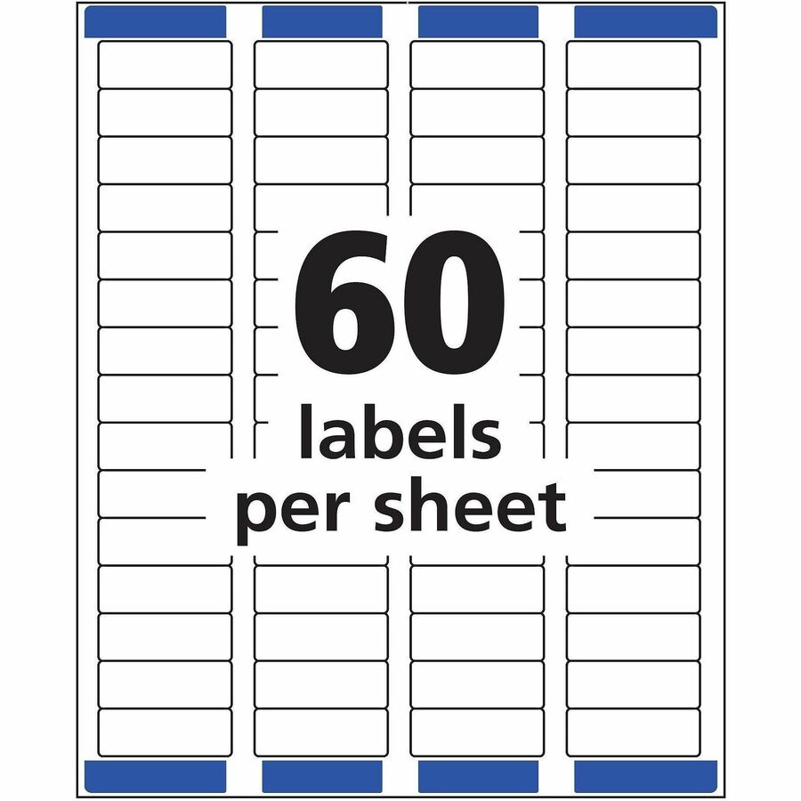 Avery® Easy Peel Return Address Labels, 2/3"x1-3/4" 6,000 Labels (5155)