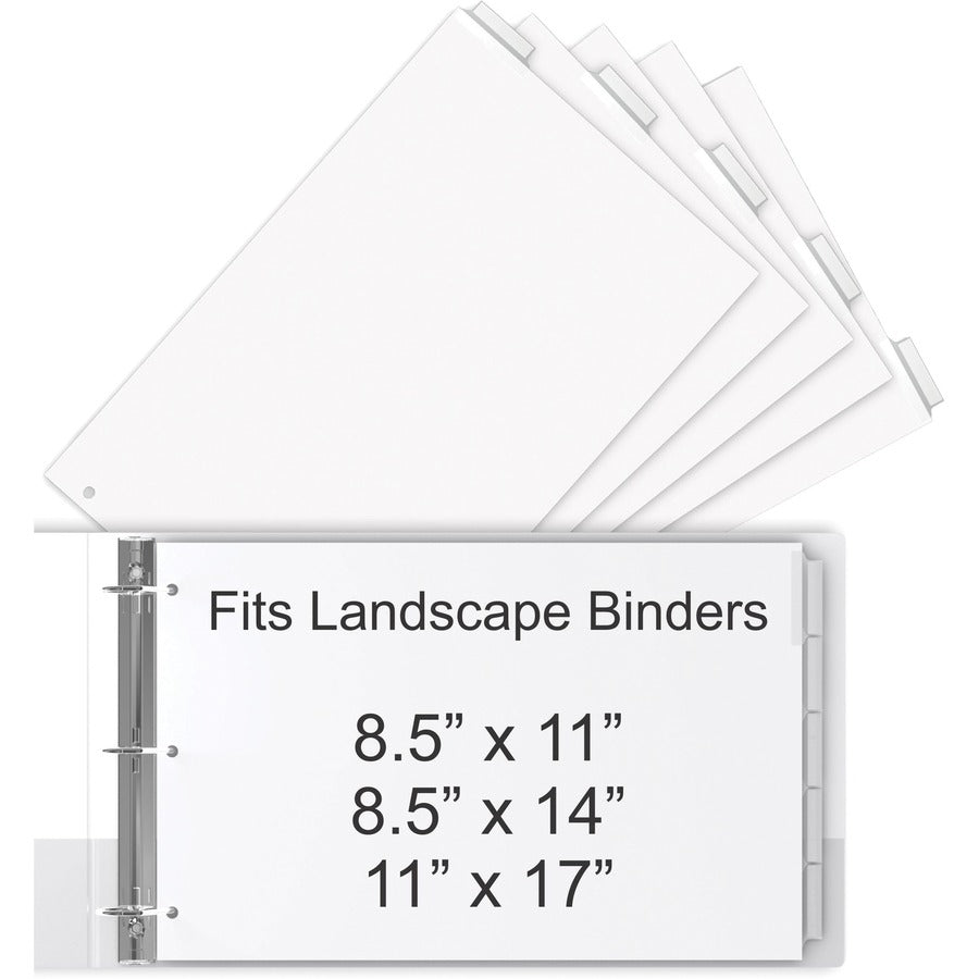 EasyFit 5-Tab Legal Size Index Dividers