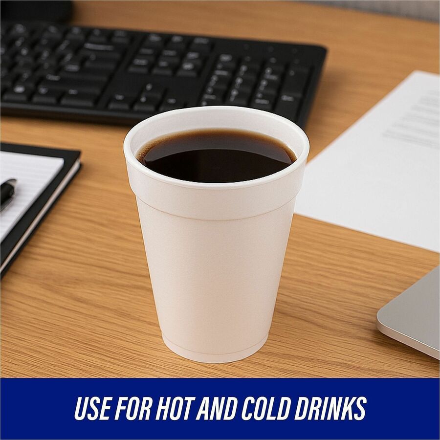 Genuine Joe 12 oz Hot/Cold Foam Cups