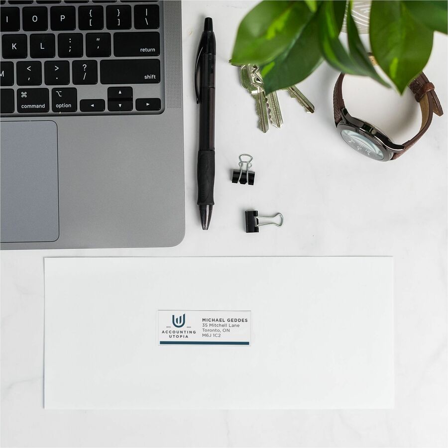 Avery® White Rectangle Labels with Sure Feed Technology