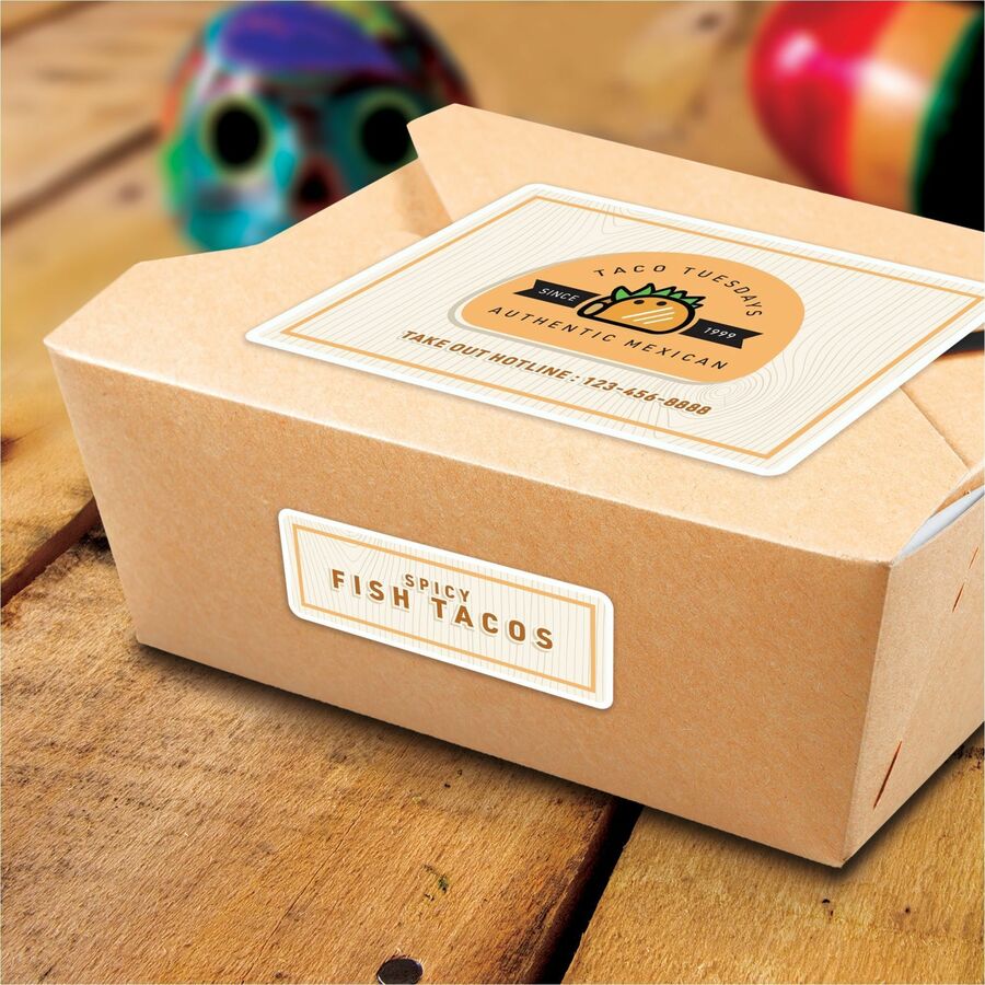 Avery® White Rectangle Labels with Sure Feed Technology