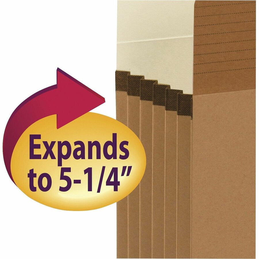 Smead Easy Grip Straight Tab Cut Legal Recycled File Pocket
