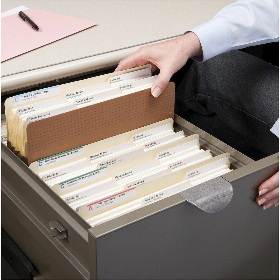 Smead Easy Grip Straight Tab Cut Legal Recycled File Pocket
