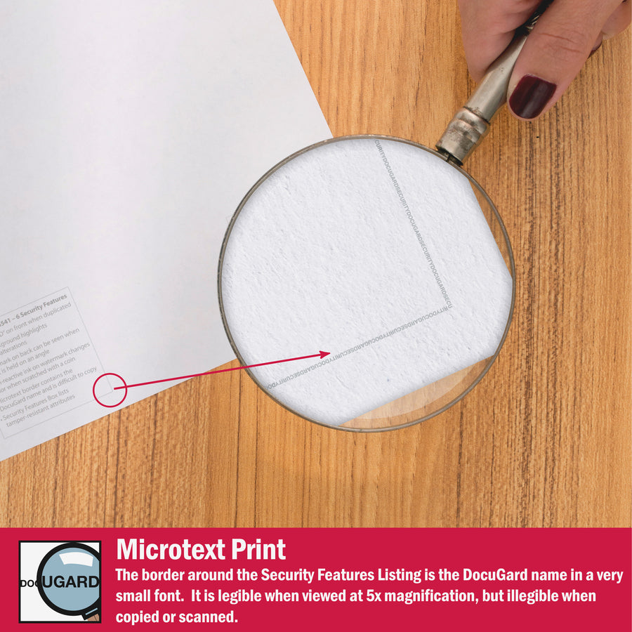 DocuGard Standard Medical Security Paper
