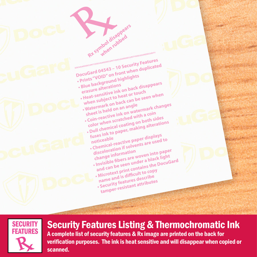DocuGard Premier Medical Security Paper
