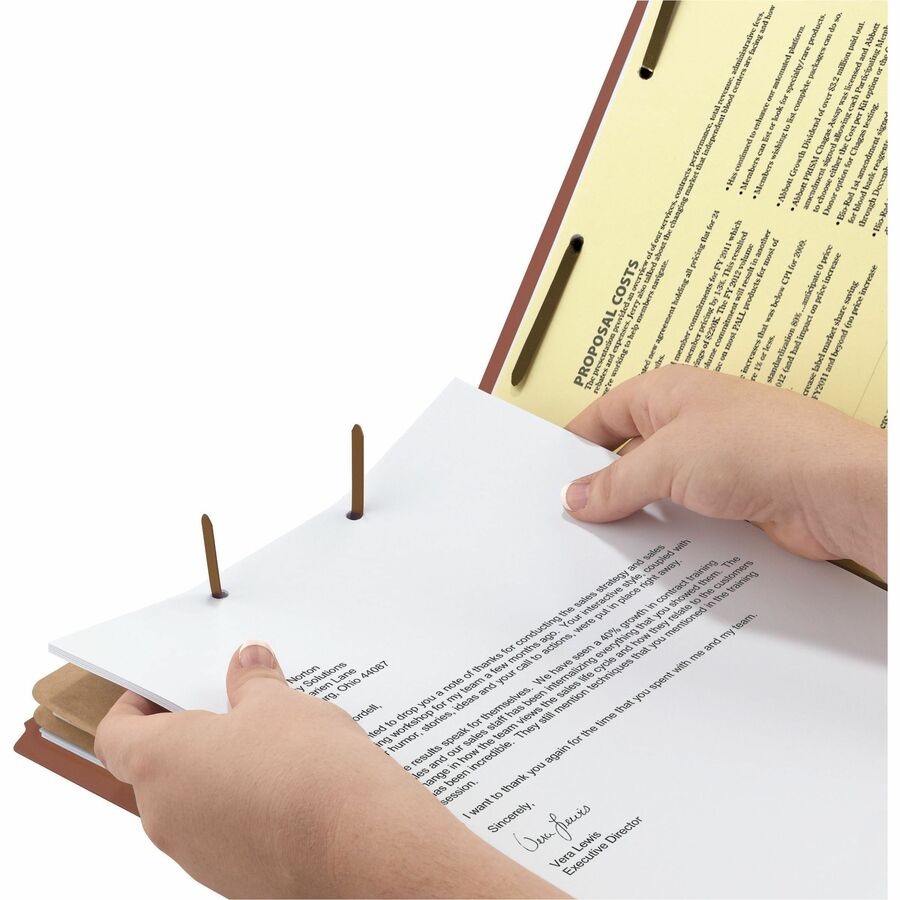 Smead 2/5 Tab Cut Legal Recycled Classification Folder