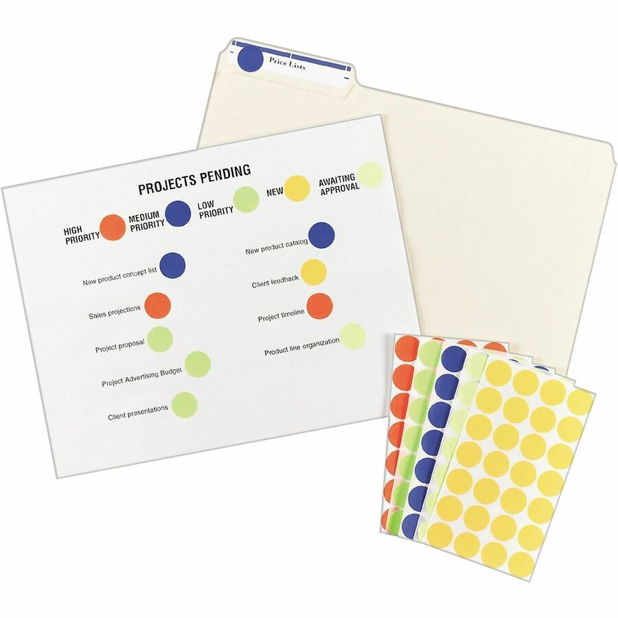 Avery® 3/4" Round Removable Color Coding Labels