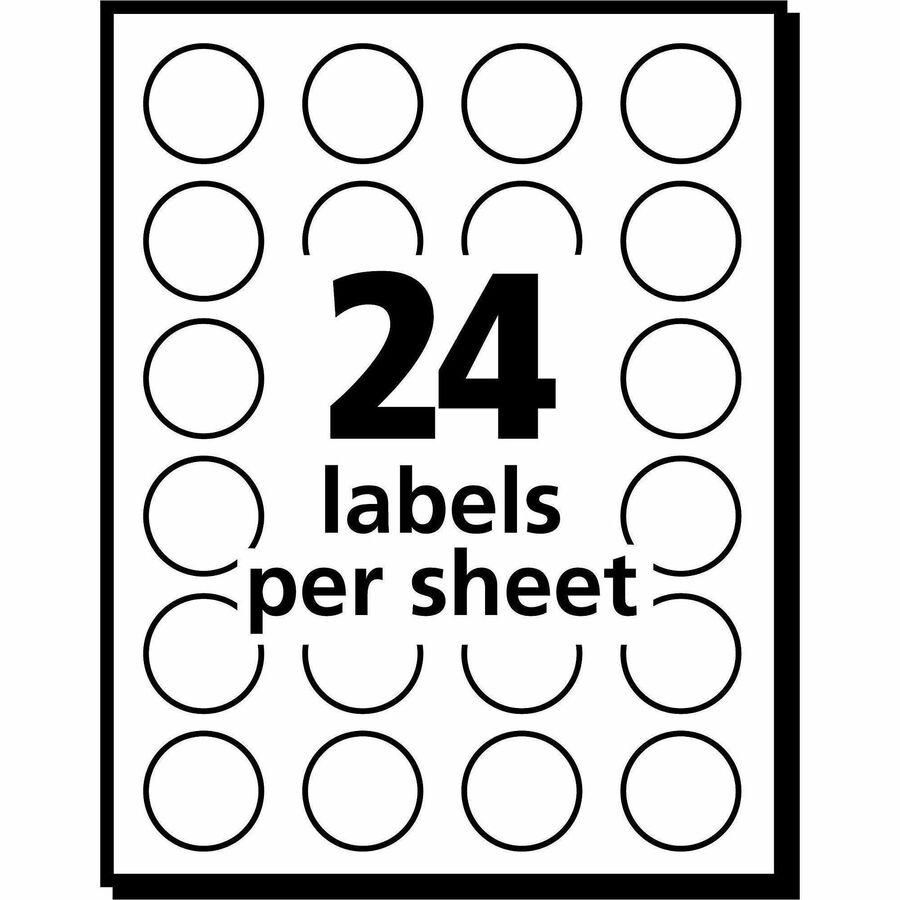Avery® Removable Color-Coding Labels, 3/4" Diameter, 1,008 Labels (5461)