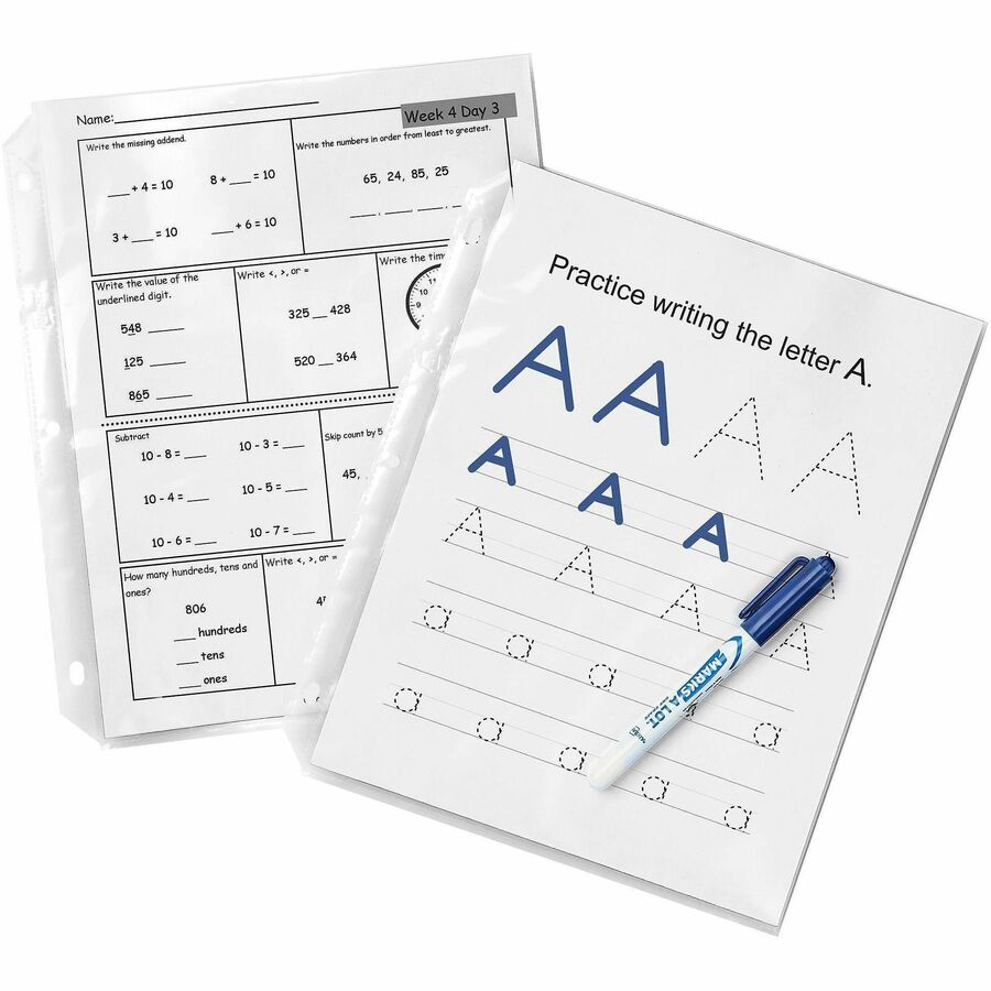 Avery® Quick Load Nonglare Sheet Protectors, Acid-Free, Archival Safe, 50 Protectors