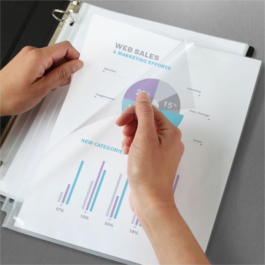 Avery® Quick Load Nonglare Sheet Protectors, Acid-Free, Archival Safe, 50 Protectors
