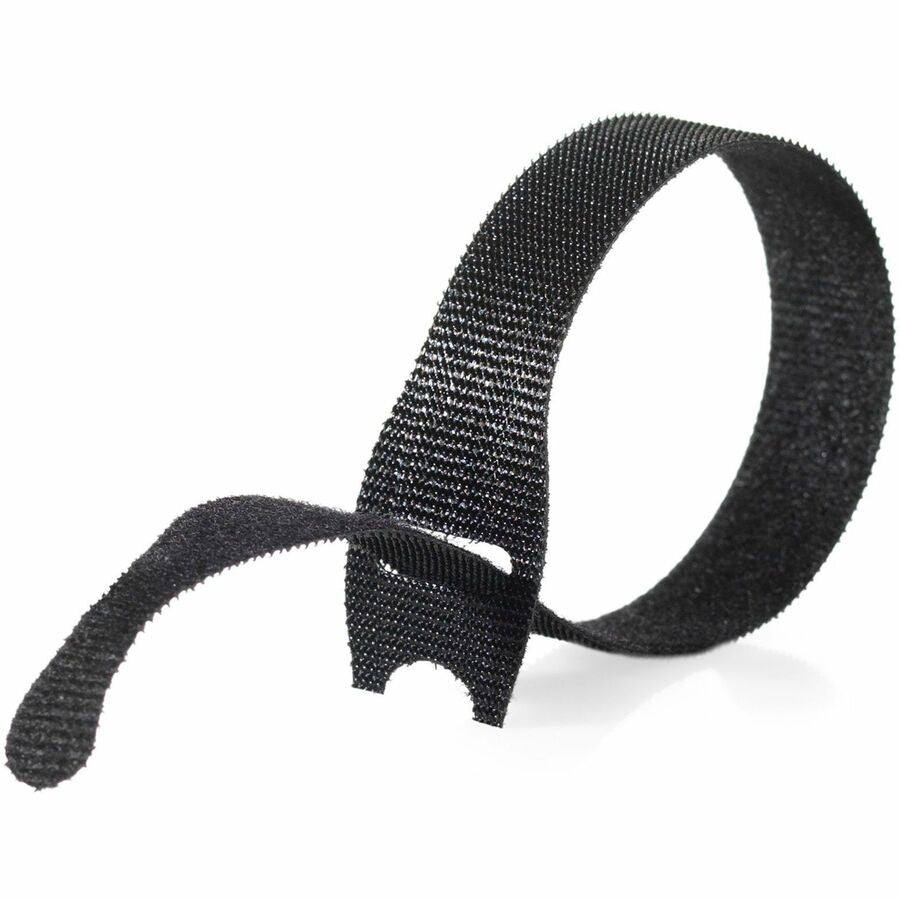 VELCRO® ONE-WRAP Thin Ties 8in x 1/2in Ties Gray & Black 50 ct