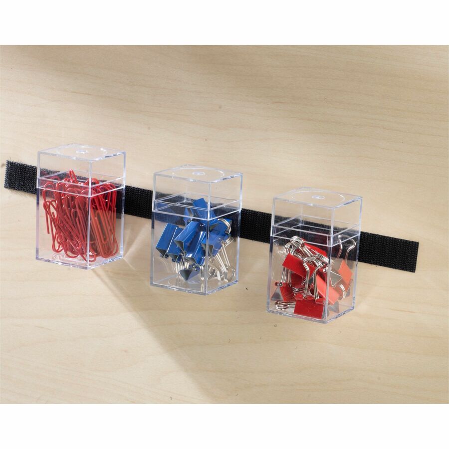VELCRO® Sticky Back 7/8in Squares Black 12 Ct