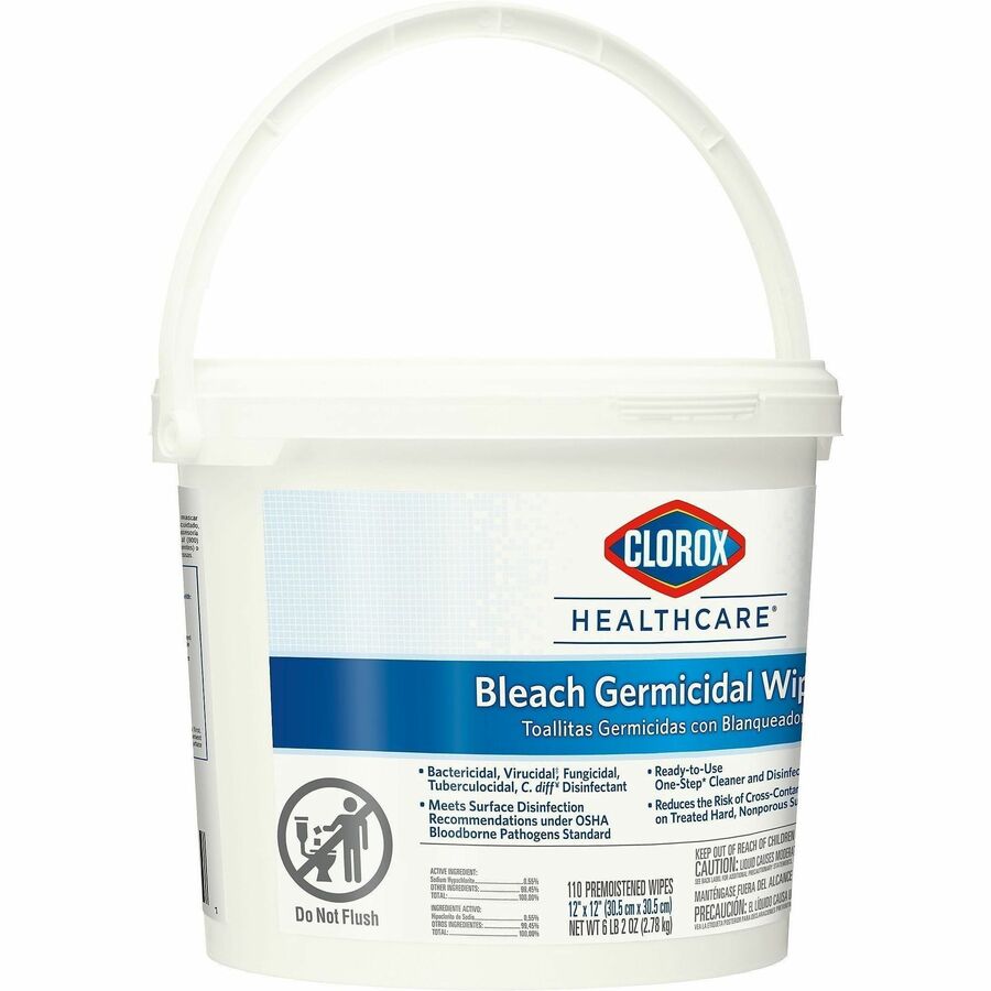 Clorox Healthcare Bleach Germicidal Wipes Bucket