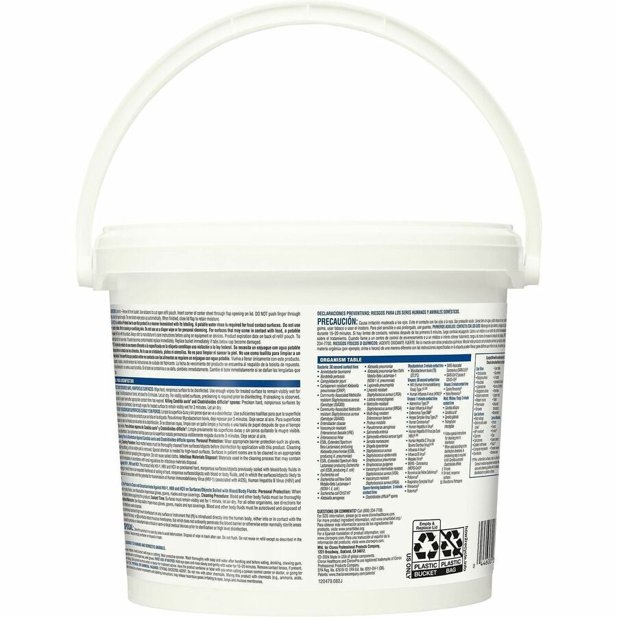 Clorox Healthcare Bleach Germicidal Wipes Bucket
