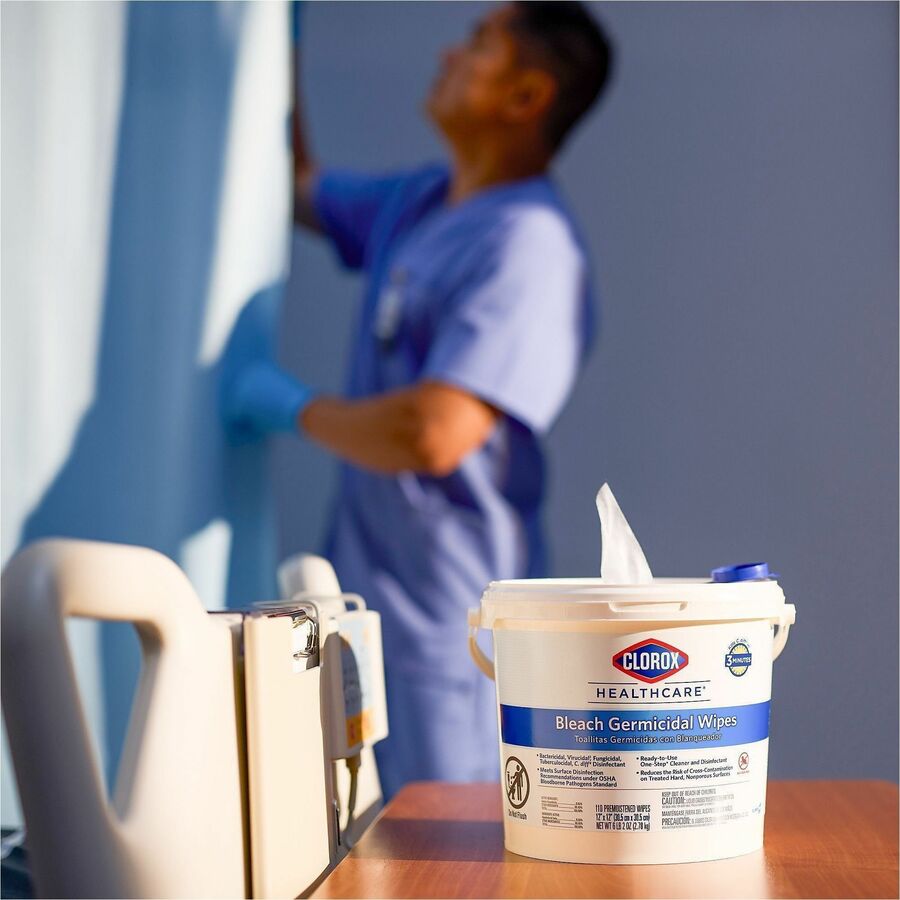Clorox Healthcare Bleach Germicidal Wipes Bucket