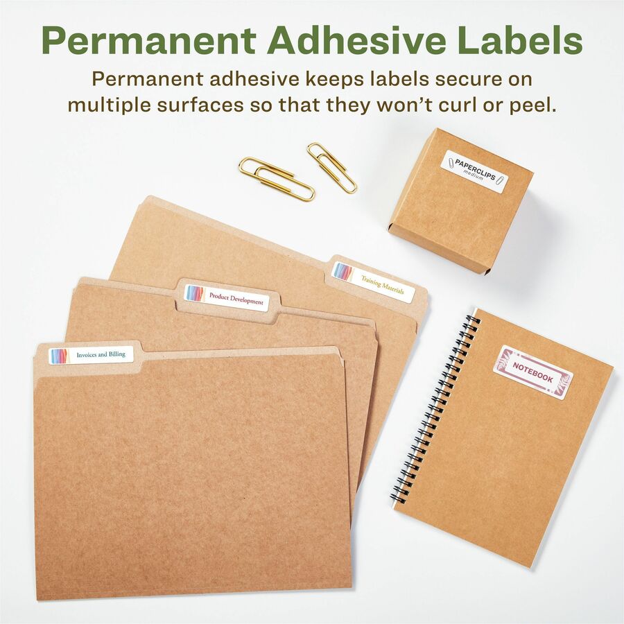Avery® EcoFriendly File Folder Label