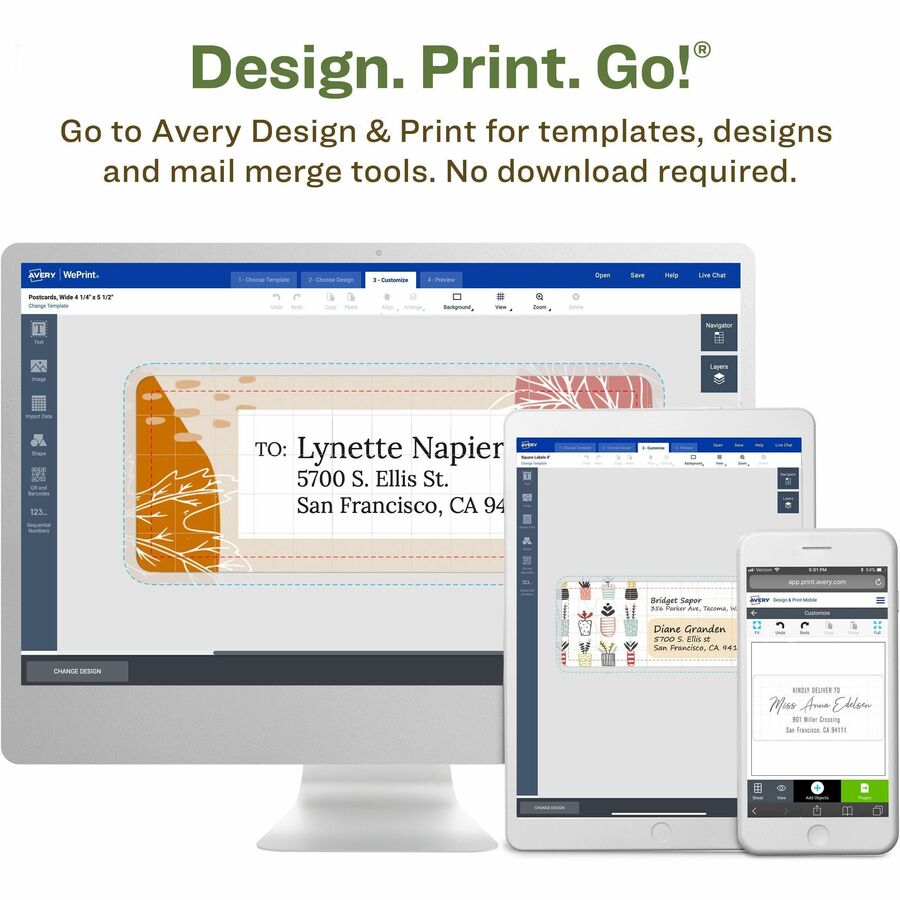 Avery® EcoFriendly File Folder Label