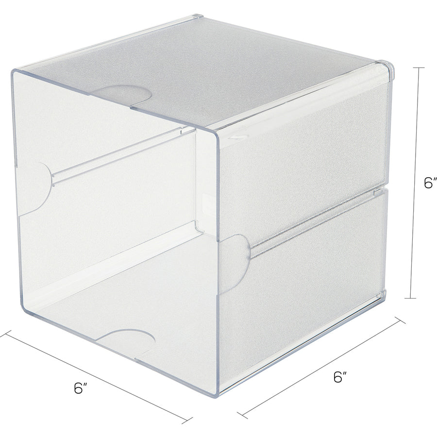 Deflecto Stackable Cube Organizer