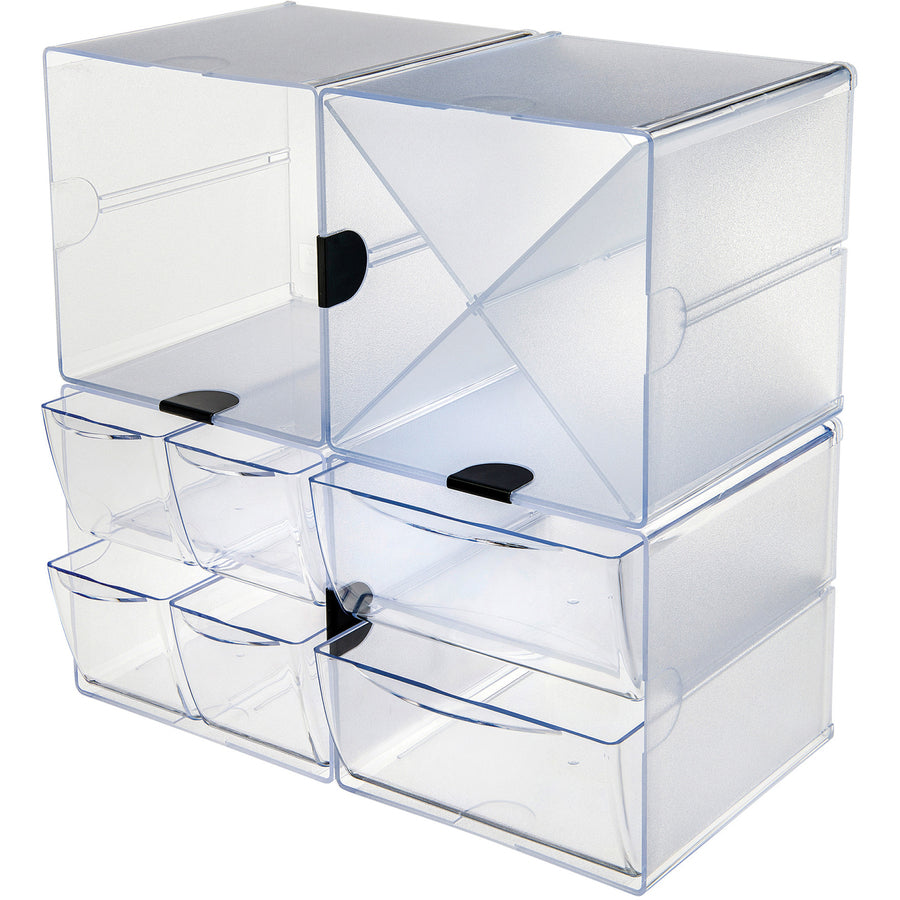 Deflecto Stackable Cube Organizer