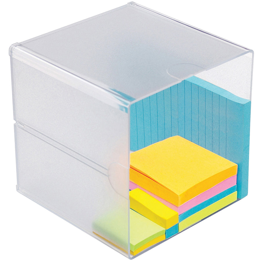 Deflecto Stackable Cube Organizer
