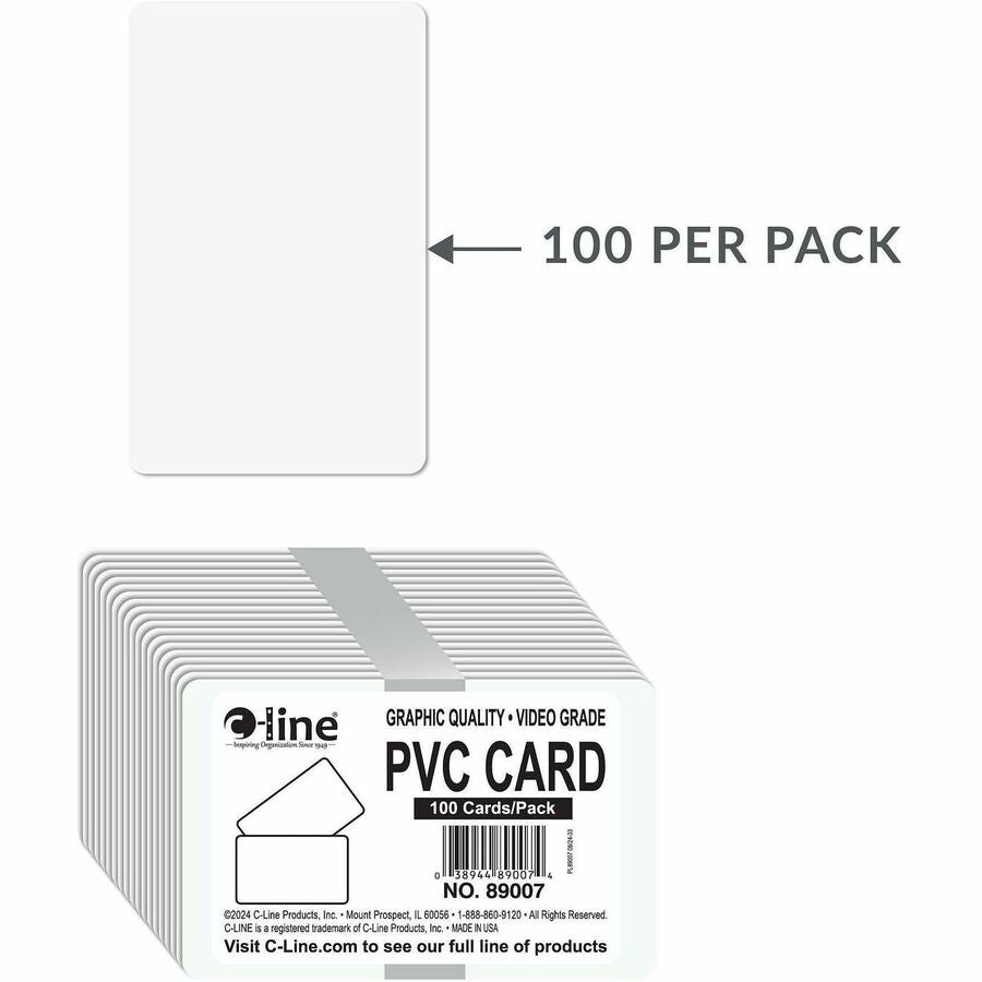 C-Line Graphics Quality Video Grade PVC Cards