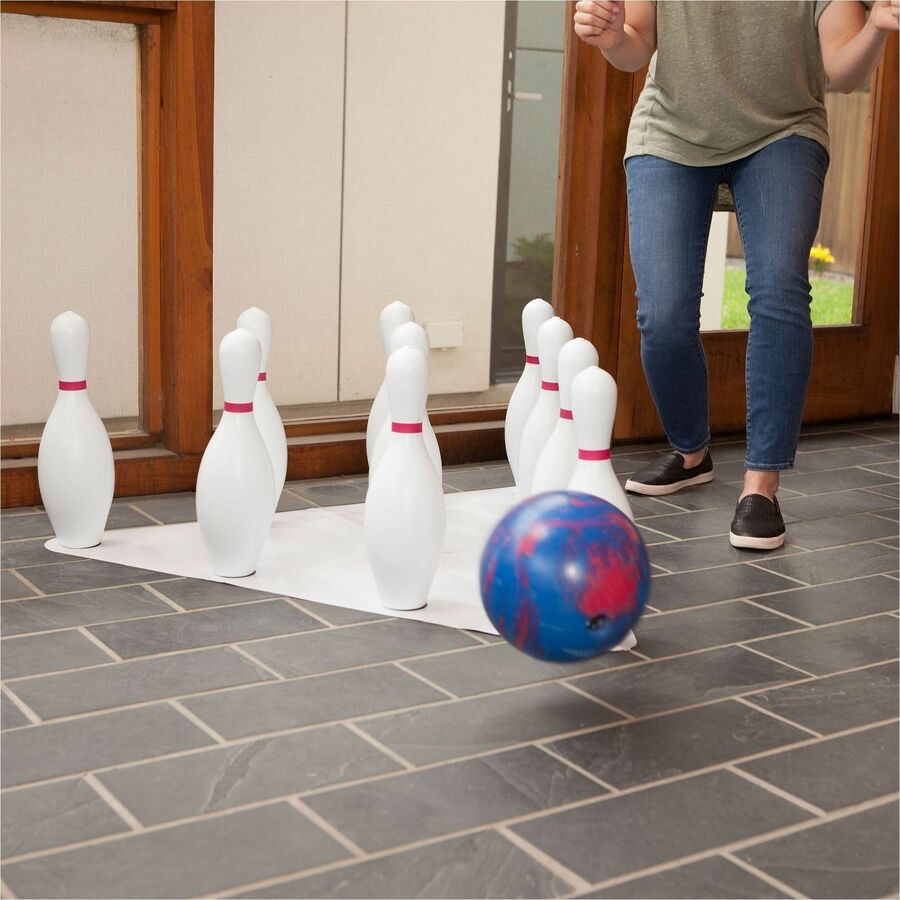 Champion Sports Plastic Bowling Ball & Pin Set
