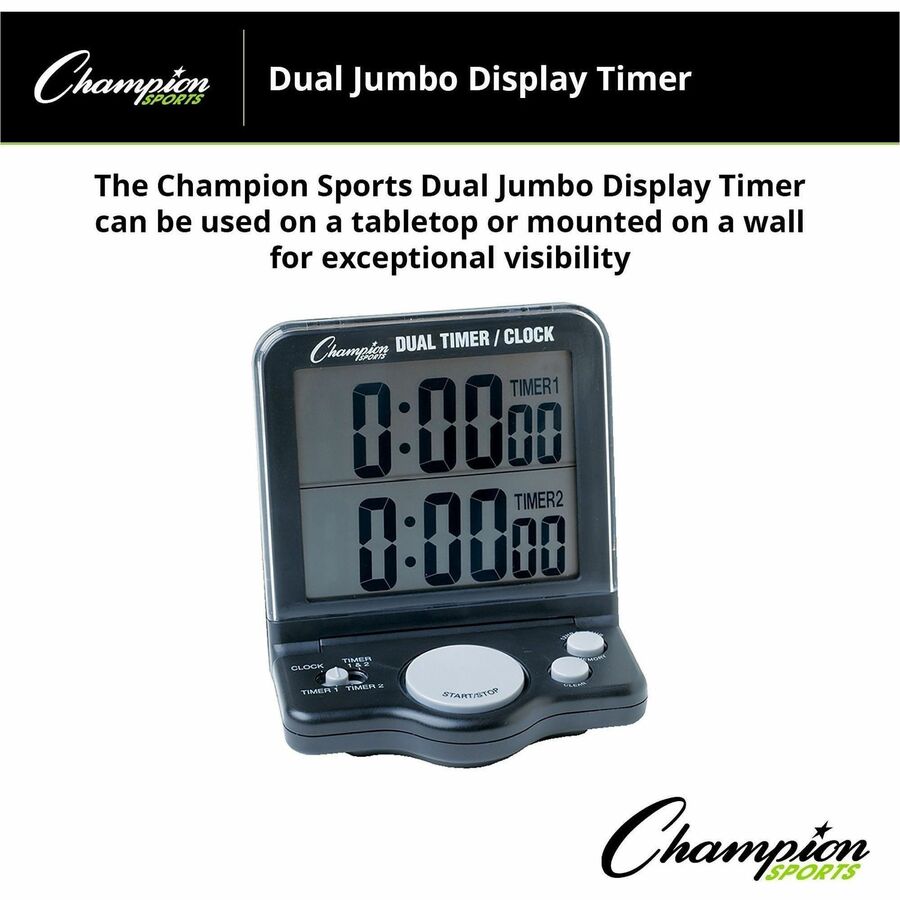 Champion Sports Dual Jumbo Display Timer